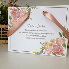Sacola Personalizada para Convite de Padrinhos de Casamento - pacote c/ 10 unidades na internet
