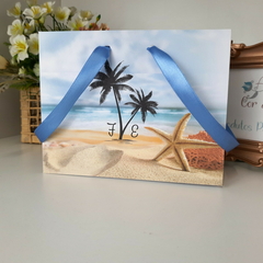 Imagem do Sacola Personalizada para Convite de Padrinhos de Casamento - pacote c/ 10 unidades