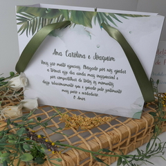 Sacola Personalizada para Convite de Padrinhos de Casamento - pacote c/ 10 unidades - loja online