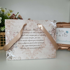 Sacola Personalizada para Convite de Padrinhos de Casamento - pacote c/ 10 unidades na internet