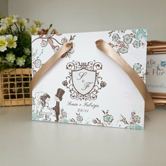 Sacola Personalizada para Convite de Padrinhos de Casamento - pacote c/ 10 unidades