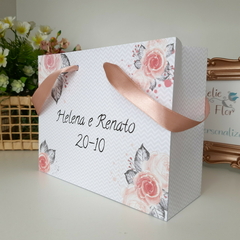 Imagem do Sacola Personalizada para Convite de Padrinhos de Casamento - pacote c/ 10 unidades