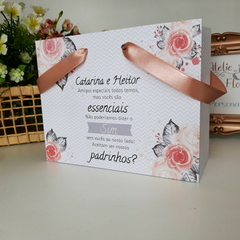 Sacola Personalizada para Convite de Padrinhos de Casamento - pacote c/ 10 unidades na internet