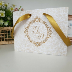 Sacola Personalizada para Convite de Padrinhos de Casamento - pacote c/ 10 unidades - Atelie Cor de Flor