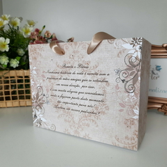 Imagem do Sacola Personalizada para Convite de Padrinhos de Casamento - pacote c/ 10 unidades