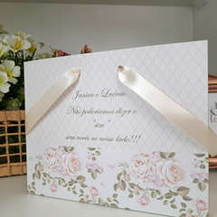 Sacola Personalizada para Convite de Padrinhos de Casamento - pacote c/ 10 unidades na internet