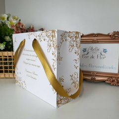 Imagem do Sacola Personalizada para Convite de Padrinhos de Casamento - pacote c/ 10 unidades