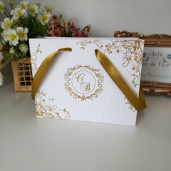 Sacola Personalizada para Convite de Padrinhos de Casamento - pacote c/ 10 unidades - loja online