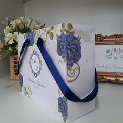 Sacola Personalizada para Convite de Padrinhos de Casamento - pacote c/ 10 unidades - Atelie Cor de Flor