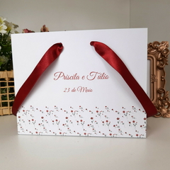 Sacola Personalizada para Convite de Padrinhos de Casamento - pacote c/ 10 unidades - loja online