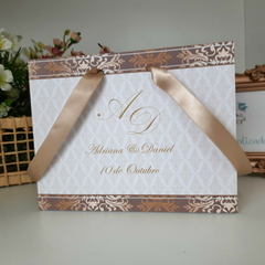 Sacola Personalizada para Convite de Padrinhos de Casamento - pacote c/ 10 unidades - comprar online