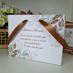 Sacola Personalizada para Convite de Padrinhos de Casamento - pacote c/ 10 unidades na internet