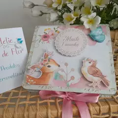 Caixa Convite tema Bosque Encantado Menina- pacote com 10 unidades na internet