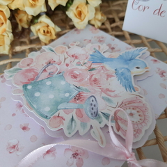 Convite tema Jardim Encantado - pacote com 10 unidades - loja online