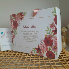 Imagem do Sacola Personalizada para Convite de Padrinhos de Casamento - pacote c/ 10 unidades