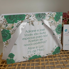Sacola Personalizada para Convite de Padrinhos de Casamento - pacote c/ 10 unidades na internet