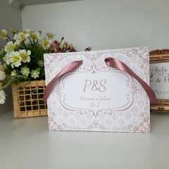 Sacola Personalizada para Convite de Padrinhos de Casamento - pacote c/ 10 unidades - loja online