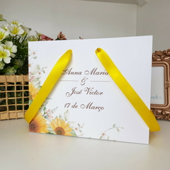 Sacola Personalizada para Convite de Padrinhos de Casamento - pacote c/ 10 unidades - Atelie Cor de Flor