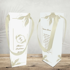 Sacola Personalizada para Mini Bebida ou Taça - Convite de Padrinhos - comprar online