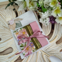 Kit de Fitas de Gorgurão Floral Rosê - Faça voce mesma! - Atelie Cor de Flor