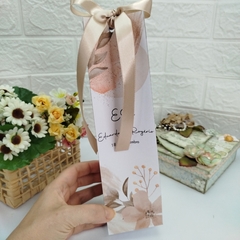 Sacola Personalizada para Casamento - pacote com 10 unidades - Atelie Cor de Flor