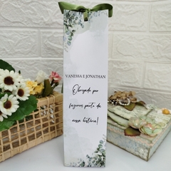 Sacola Personalizada para Casamento - pacote com 10 unidades - Atelie Cor de Flor
