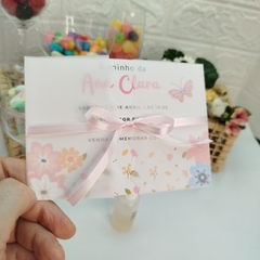 Convite Personalizado tema Borboleta com capa em papel vegetal - Pacote com 10 unidades - comprar online