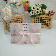 Convite Personalizado Jardim Encantado com capa em papel vegetal - pacote c/ 10 unidades - Atelie Cor de Flor