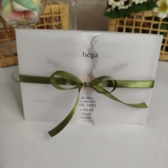 Convite Cha de Bebe Menina com capa em papel vegetal - Pacote c/ 10 unidades - comprar online