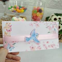 Convite Personalizado Jardim Encantado e Passarinhos - pacote c/10 unidades - comprar online