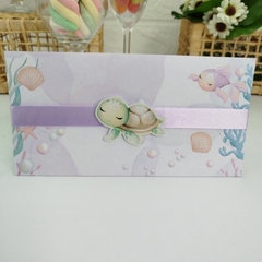 Convite Personalizado Fundo do Mar - pacote c/10 unidades - comprar online
