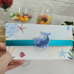 Convite Personalizado Fundo do Mar - pacote c/10 unidades - loja online