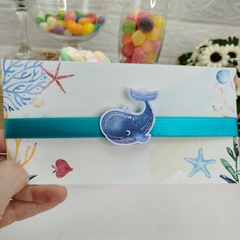 Convite Personalizado Fundo do Mar - pacote c/10 unidades - comprar online
