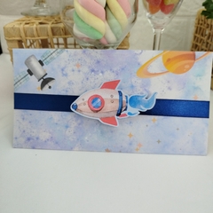 Convite Personalizado Astronauta - pacote c/10 unidades