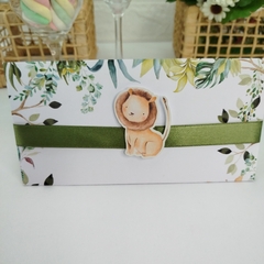 Convite Personalizado tema Bichinhos do Safari - pacote c/10 unidades - Atelie Cor de Flor