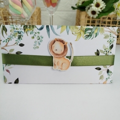 Convite Personalizado tema Bichinhos do Safari - pacote c/10 unidades - comprar online