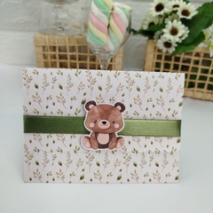 Convite Personalizado tema Animaizinhos do Bosque - pacote c/10 unidades