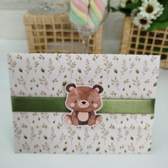 Convite Personalizado tema Animaizinhos do Bosque - pacote c/10 unidades - comprar online
