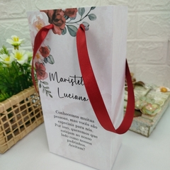 Sacola Personalizada para Casamento - pacote com 10 unidades - loja online