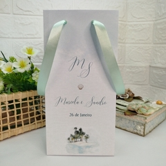 Sacola Personalizada para Convite de Padrinhos de Casamento - pacote com 10 unidades - comprar online