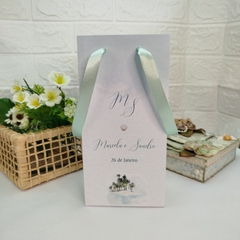 Sacola Personalizada para Convite de Padrinhos de Casamento - pacote com 10 unidades na internet