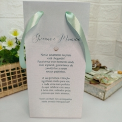 Sacola Personalizada para Convite de Padrinhos de Casamento - pacote com 10 unidades - loja online