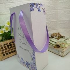 Imagem do Sacola Personalizada para Convite de Padrinhos de Casamento - pacote com 10 unidades