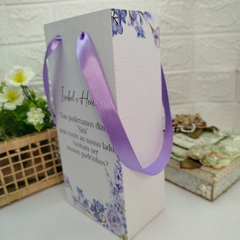Sacola Personalizada para Convite de Padrinhos de Casamento - pacote com 10 unidades