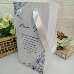 Imagem do Sacola Personalizada para Convite de Padrinhos de Casamento - pacote com 10 unidades
