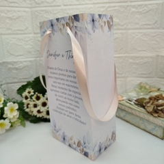 Imagem do Sacola Personalizada para Convite de Padrinhos de Casamento - pacote com 10 unidades