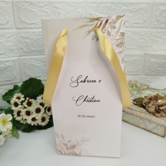 Sacola Personalizada para Convite de Padrinhos de Casamento - pacote com 10 unidades na internet