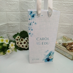 Imagem do Sacola Personalizada para Convite de Padrinhos de Casamento - pacote com 10 unidades
