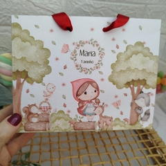 Imagem do Sacola Personalizada para Lembrancinha de Chapeuzinho Vermelho - pacote com 10 unidades