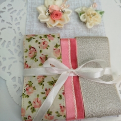 Kit de Fitas e Itens Decorativos tons de Rosa e Bege para Enfeites e Trabalhos Manuais - comprar online